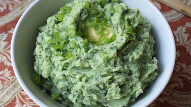 Рецепт Картофельное пюре со шпинатом