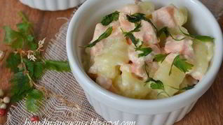 Рецепт Картофельные ньокки с соусом из лосося