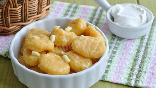Рецепт Картофельные ньокки с тыквой
