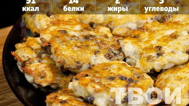 Рецепт Котлетки из курицы и грибов