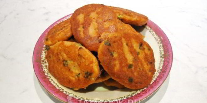 Рецепт котлеты из фарша лосося с зеленым луком