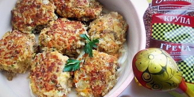 Рецепт котлеты из гречи с капустой и грибами