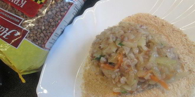 Рецепт котлеты из гречи с капустой и грибами
