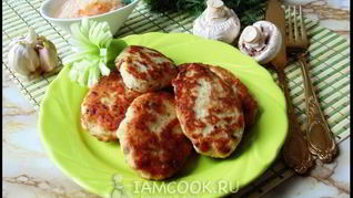 Рецепт Котлеты из индейки с квашеной капустой и грибами