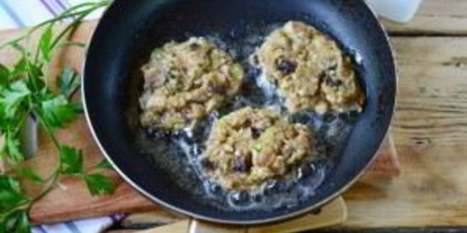 Рецепт котлеты из кабачков с грибами