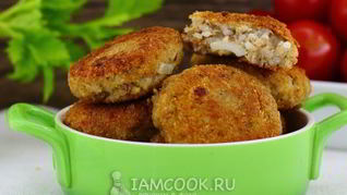 Рецепт Котлеты из консервы сайры с рисом