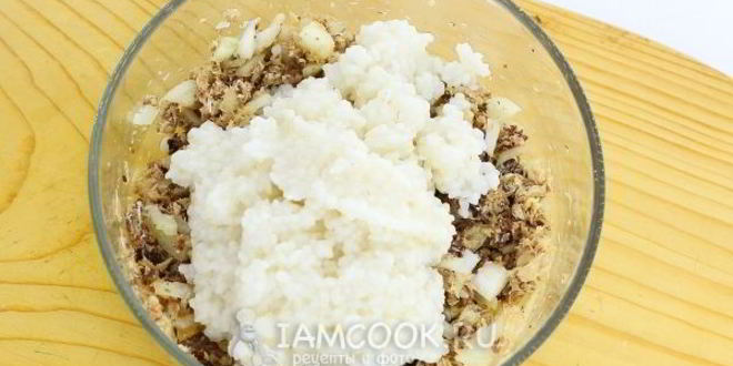 Рецепт котлеты из консервы сайры с рисом