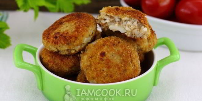 Рецепт котлеты из консервы сайры с рисом