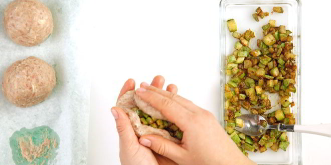 Рецепт котлеты из кролика с кабачками