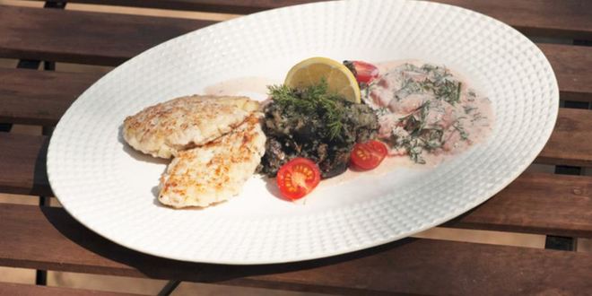 Рецепт котлеты из сига с печеным картофелем