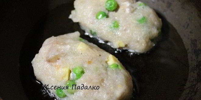 Рецепт котлеты из судака с зеленым горошком