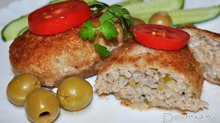 Рецепт Котлеты с оливками по-испански