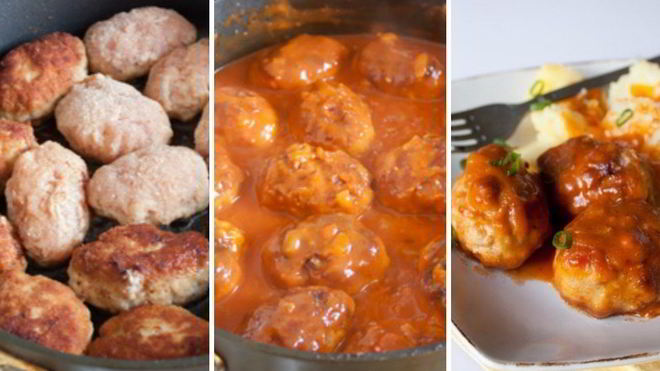 Рецепт Котлеты с подливой