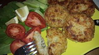 Рецепт Котлеты с тунцом и рисом