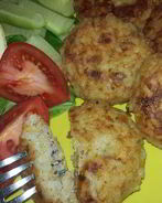 Котлеты с тунцом и рисом