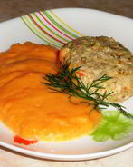 Куриные котлеты с гречкой