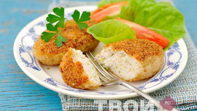 Рецепт Куриные котлеты с кабачками