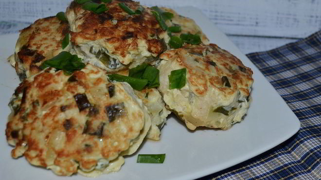 Рецепт Куриные котлеты с зеленым луком