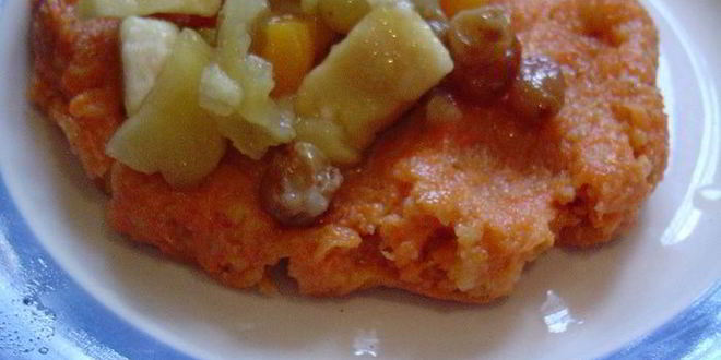 Рецепт морковные котлеты с яблоками, курагой и изюмом