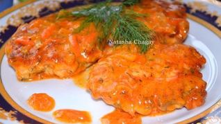 Рецепт Рубленные куриные котлеты в соусе