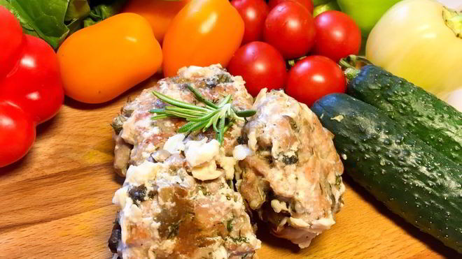 Рецепт Рубленые котлеты из индейки с грибами