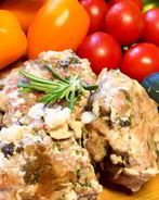 Рубленые котлеты из индейки с грибами