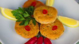 Рецепт Рыбные котлетки с креветками