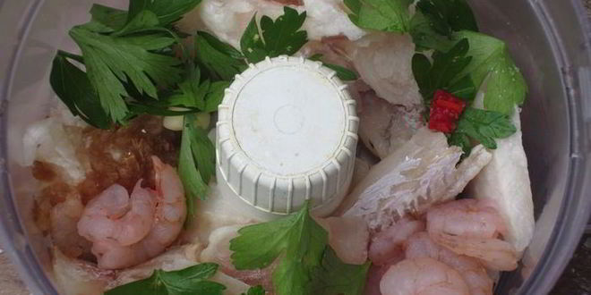 Рецепт рыбные котлетки с креветками