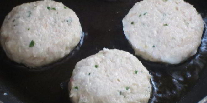 Рецепт рыбные котлетки с креветками