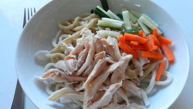 Рецепт Кунжутная лапша с курицей по-китайски