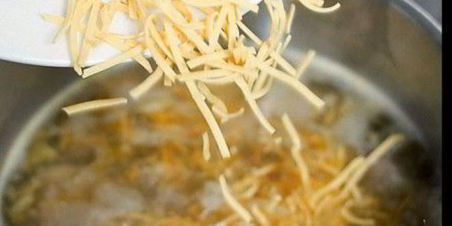 Рецепт куриная лапша с потрохами