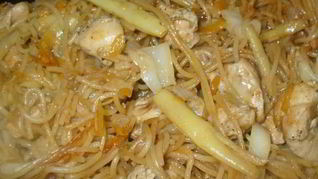 Рецепт Лапша по-китайски с курицей