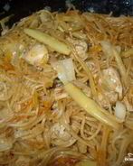 Лапша по-китайски с курицей