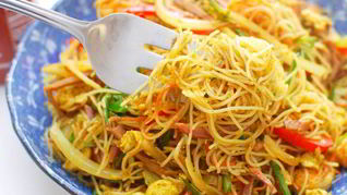 Рецепт Лапша по-сингапурски