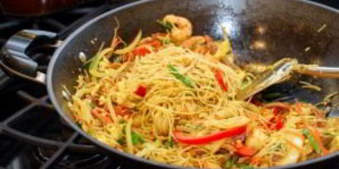 Рецепт лапша по-сингапурски