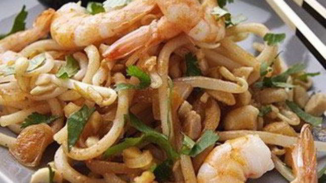 Рецепт Лапша с креветками по-тайски