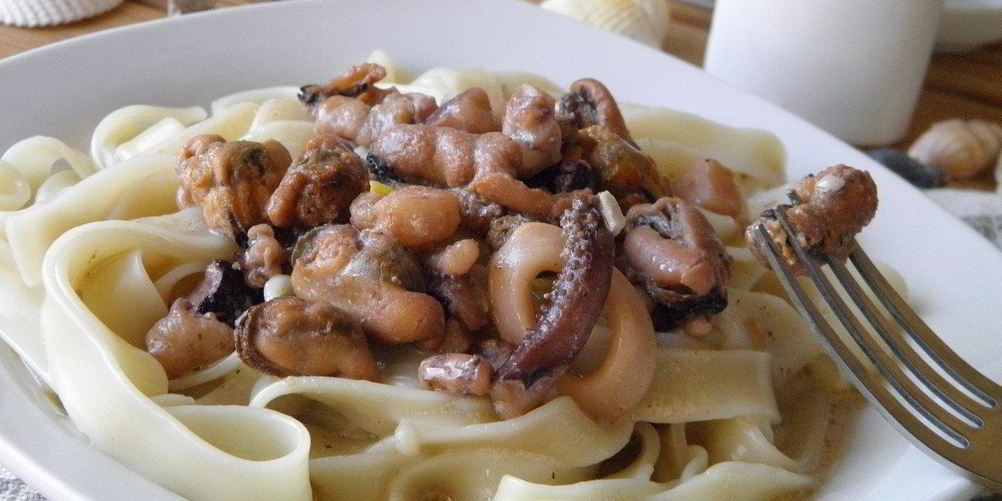 Как приготовить лапшу с морепродуктами