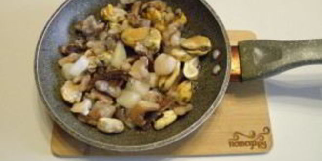 Рецепт лапши с морепродуктами