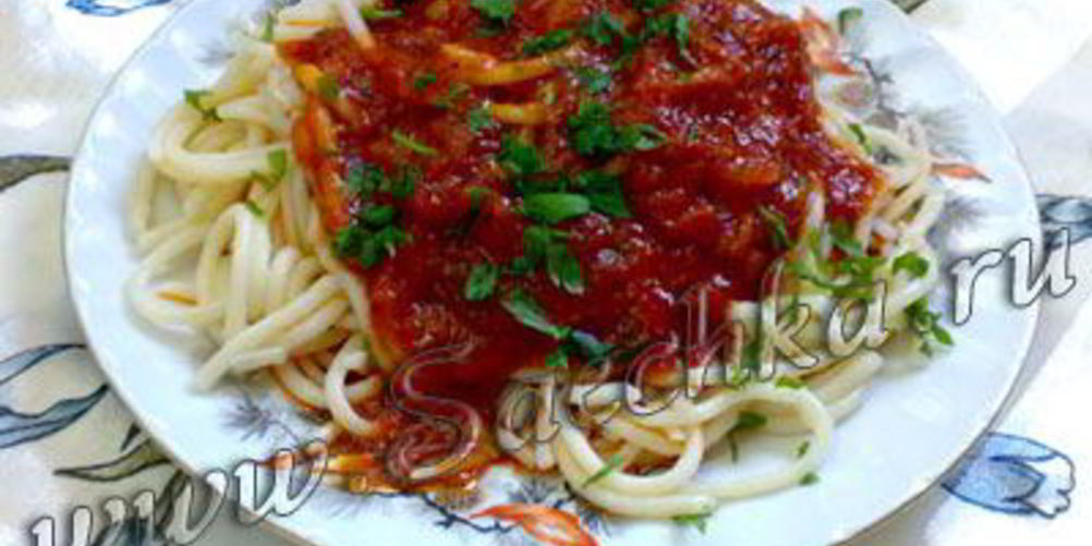 Как приготовить лапша с помидорами и сыром