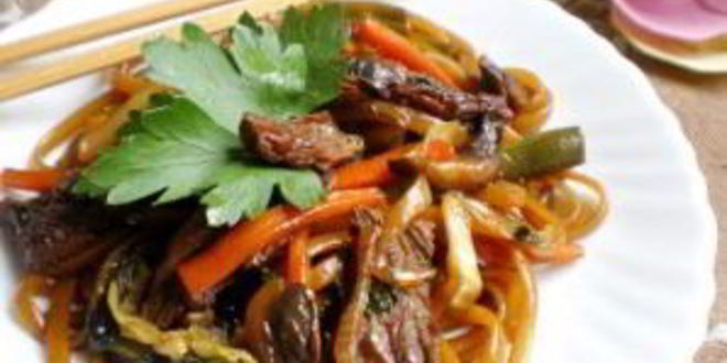 Рецепт лапша удон с говядиной