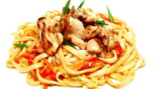 Рецепт Лапша удон с курицей и овощами