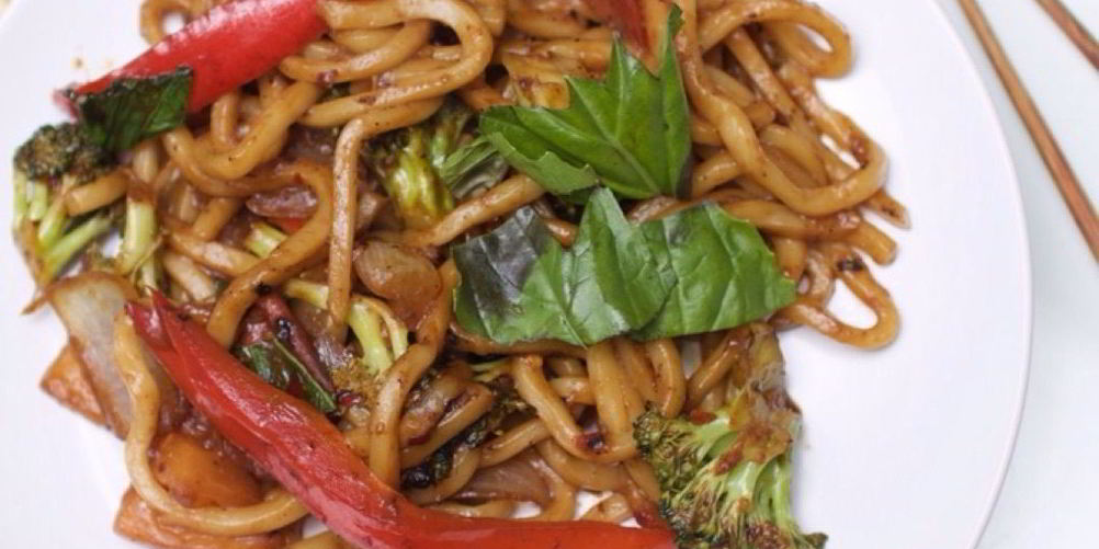 Как приготовить лапша удон с овощами