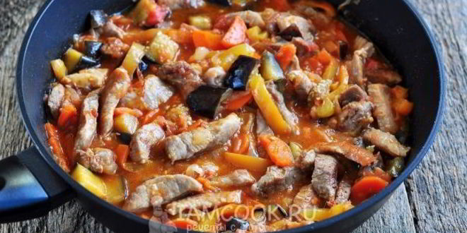 Рецепт лапша удон со свининой и овощами