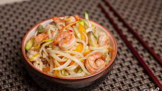 Рецепт Лапша вок с креветками