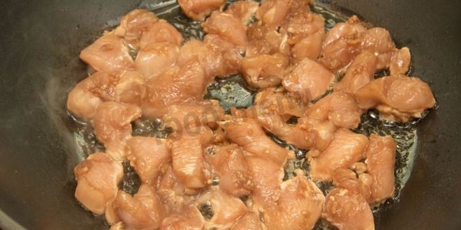 Рецепт лапша вок с курицей и кабачками