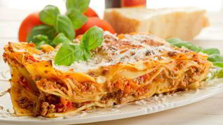 Рецепт Домашняя лазанья Болоньезе с фаршем