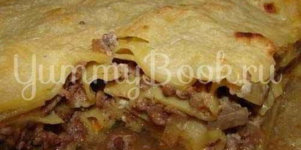 Рецепт лазанья с грибами и сыром