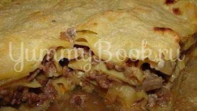 Рецепт Лазанья с фаршем и грибами