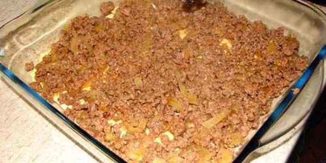 Рецепт лазанья с фаршем и грибами