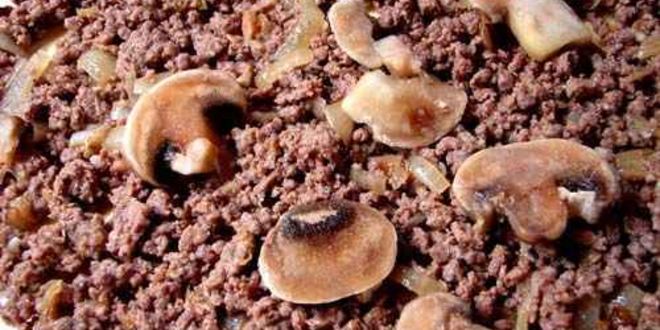 Рецепт лазанья с фаршем и грибами